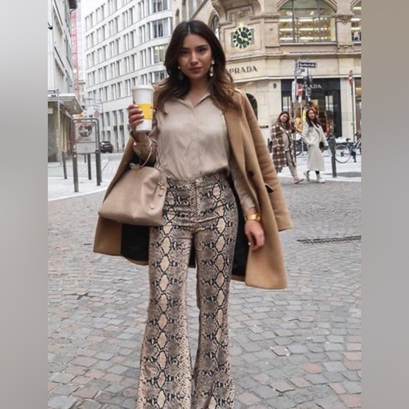 Zara drapey flare pants - Picture 3 of 16